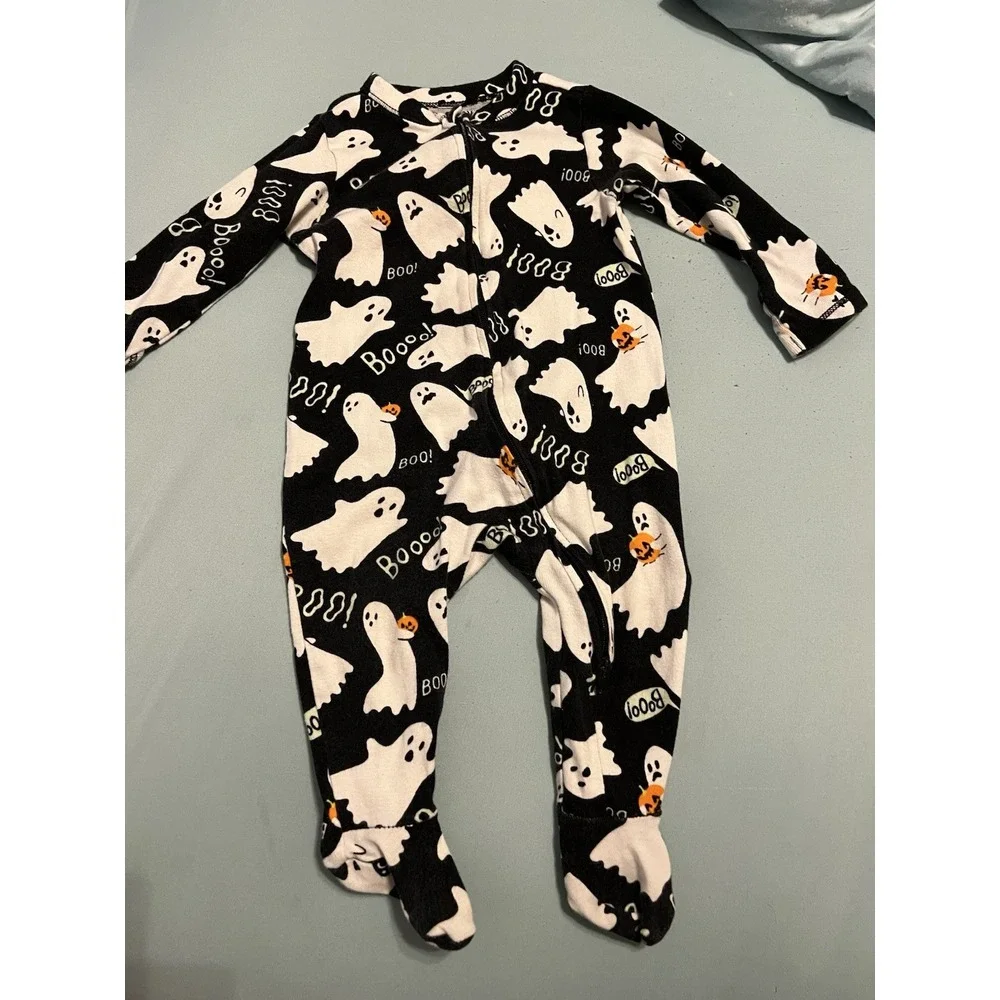 Old Navy Halloween 2-Way-Zip Sleep & Play‎ Footed One-Piece Size 6-9m